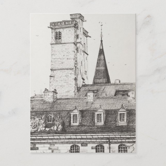 Carte Postale Dijon Rooftops France.2008 (Devant)