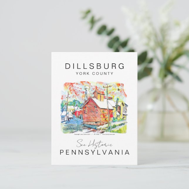 CARTE POSTALE DILLSBURG PENNSYLVANIA VOYAGE PITTORESQUE POSTER (Debout devant)