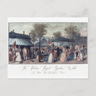 Carte postale d'illustration de mode française ant