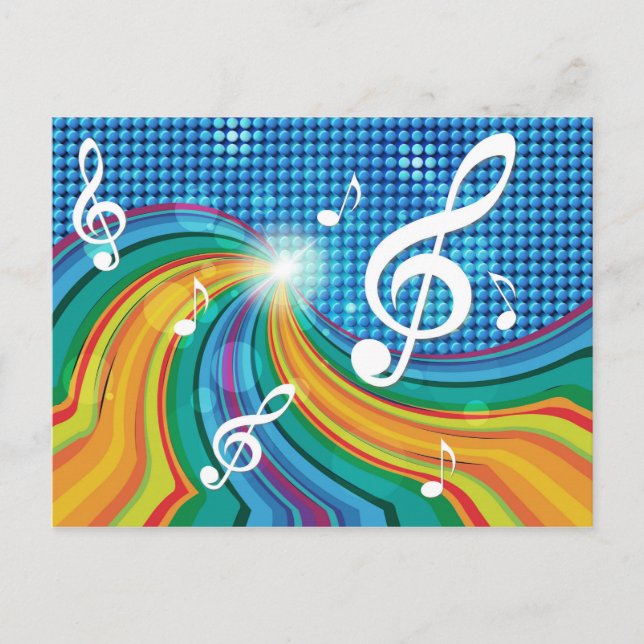 Carte postale d'illustration musicale (Devant)