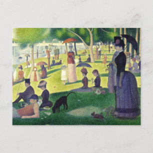 Carte Postale Dimanche après-midi à La Grande par Georges Seurat