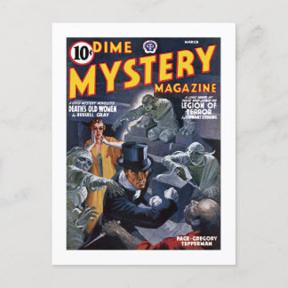 Carte Postale Dime Mystery Magazine (mars 1941)