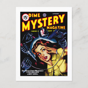 Carte Postale Dime Mystery Magazine (sept., 1946)