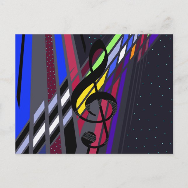 Carte Postale Dimensions dans la musique (Devant)