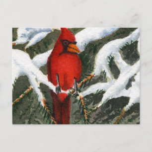 Carte postale d'impression paysage neigeux