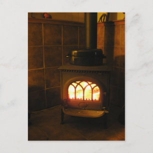 Carte Postale Dinde au feu