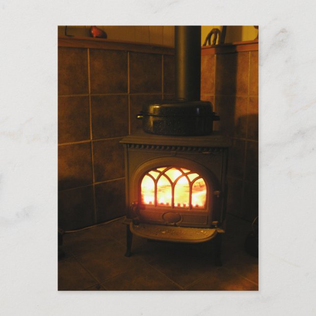 Carte Postale Dinde au feu (Devant)