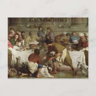 Carte Postale Dîner à la Maison de Simon, 1737