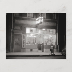 Carte Postale Diner à la nuit, 1940