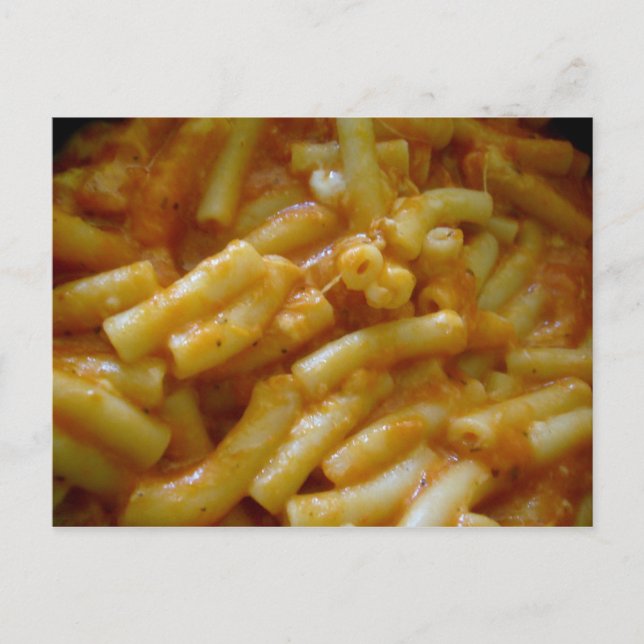 Carte Postale dîner au macaroni (Devant)
