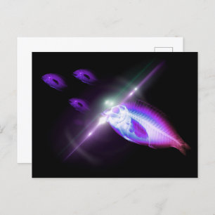 Carte Postale Dîner de chasse Poisson X-Ray 6