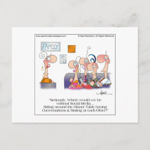 Carte postale DÎNER FAMILLE par April McCallum