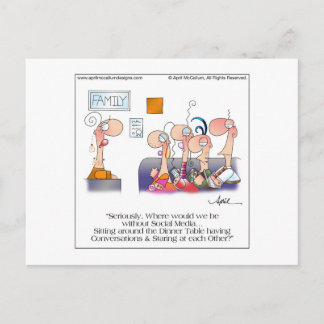 Carte postale DÎNER FAMILLE par April McCallum