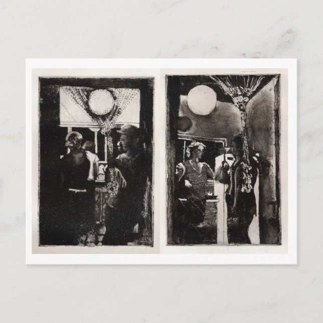 Carte Postale Diner Partie I et II (Devant)