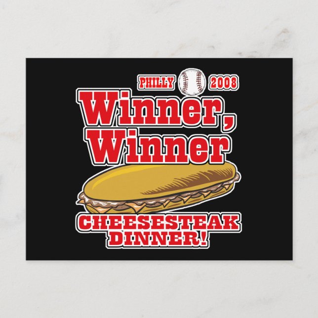 Carte Postale Dîner Philly Winner Cheesesteak (Devant)
