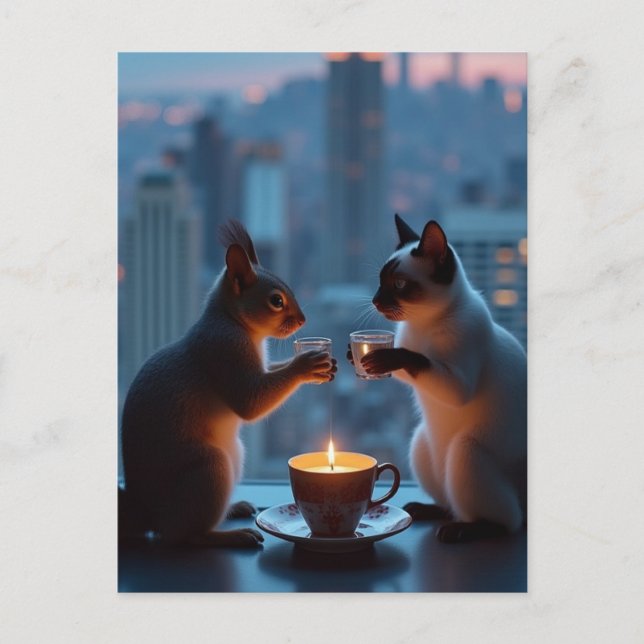 Carte Postale Dîner romantique  (Devant)