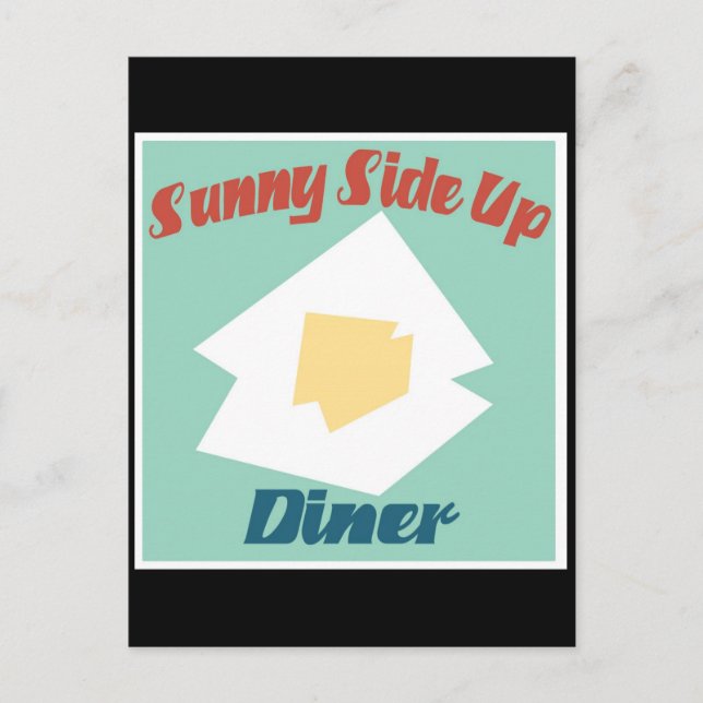 Carte Postale Dîner Sunny Side Up (Devant)