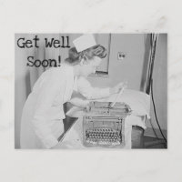 Carte postale d'infirmière de rétablissement et de