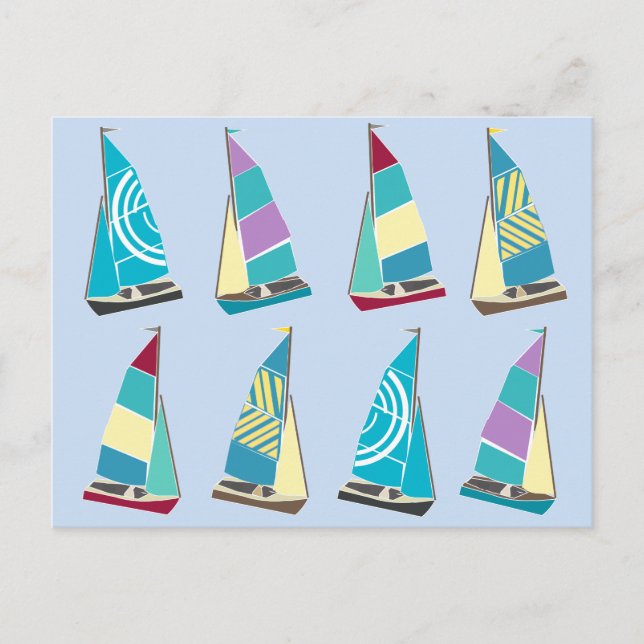 Carte Postale Dinghes vintages (Devant)