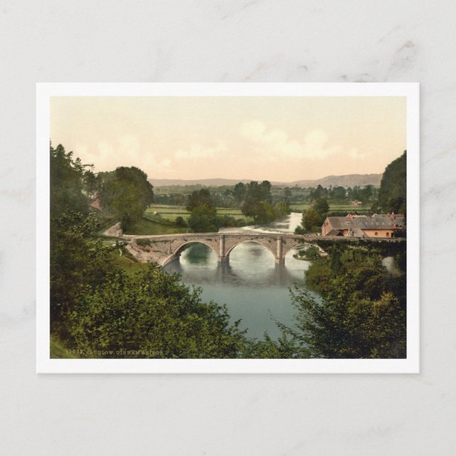 Carte Postale Dinham Bridge I, Ludlow, Shropshire, Angleterre (Devant)