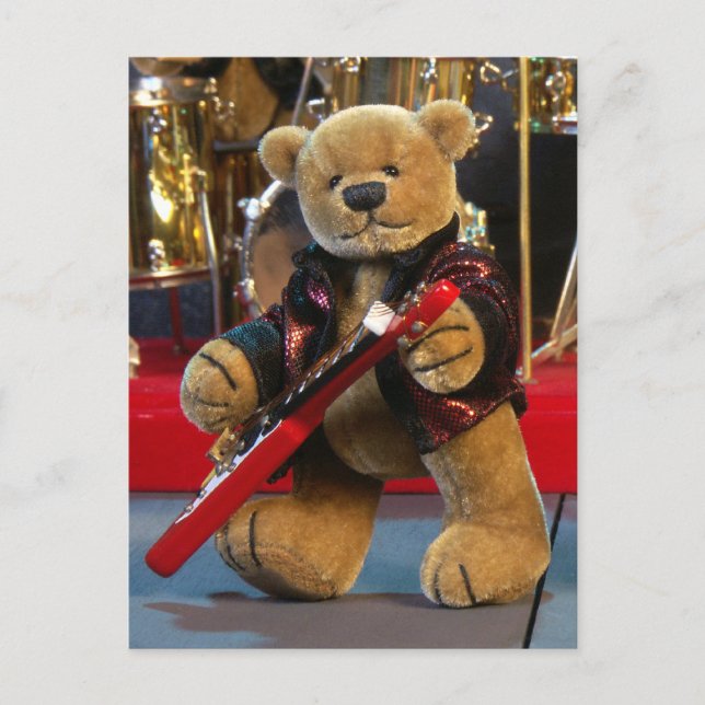 Carte Postale Dinky Bears Guitariste (Devant)