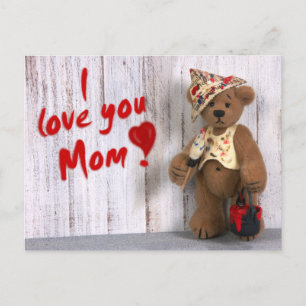 Carte Postale Dinky Bears : Je t'aime Maman