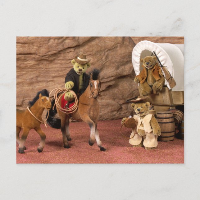 Carte Postale Dinky Bears Little Cowboys (Devant)