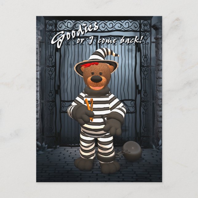Carte Postale Dinky Bears Little Trick ou Treat Prisonnier (Devant)