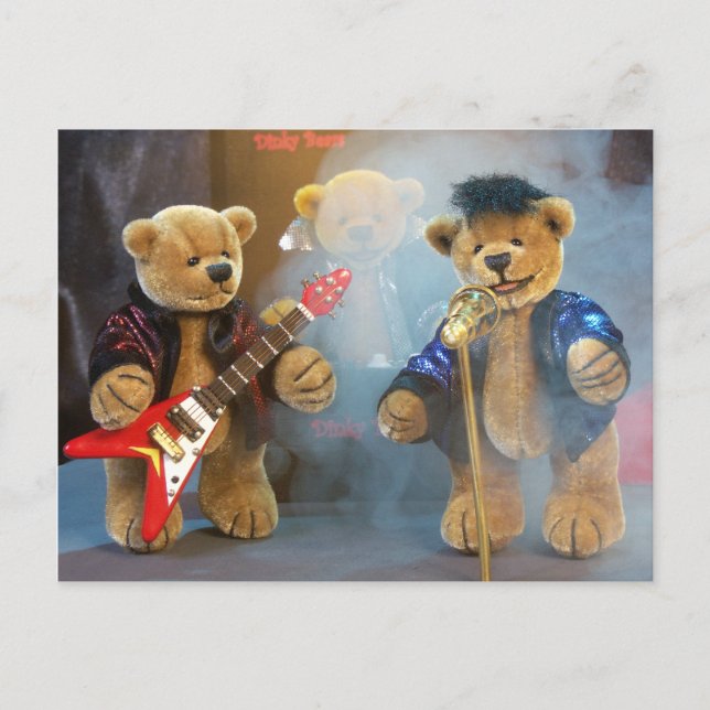 Carte Postale Dinky Bears Rocband (Devant)
