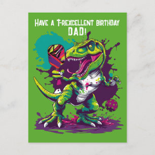 Carte Postale Dino-mite marrante