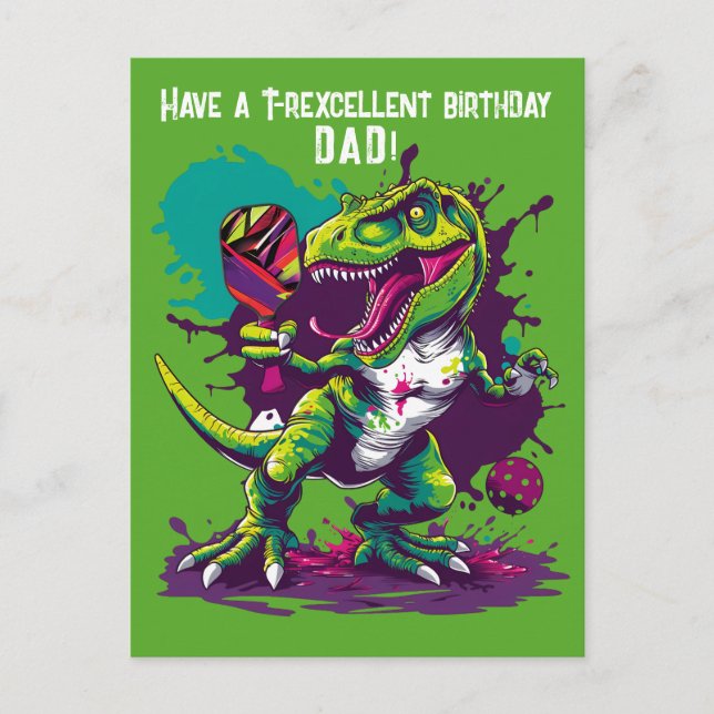 Carte Postale Dino-mite marrante (Devant)