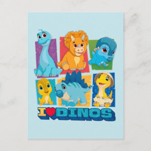 Carte Postale Dino Ranch   Dinosaure amusant et coloré