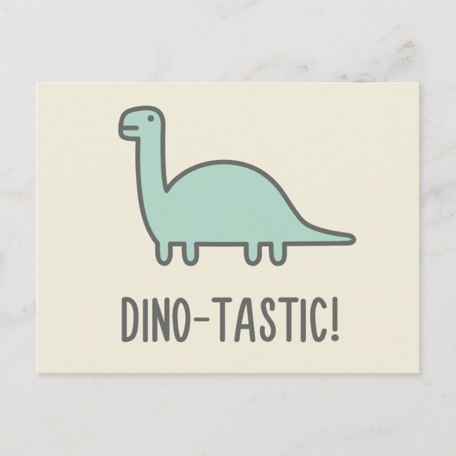 Carte Postale Dino-Tastic (Devant)