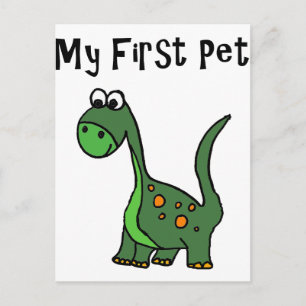 Carte Postale Dinosaur Dinosaur Cartoon dit My First Pet