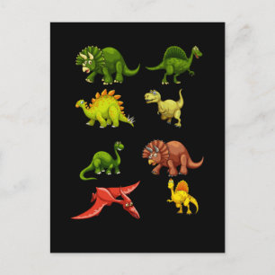 Carte Postale Dinosaur Ventilateur Trex Spinosaurus Garçons Rept
