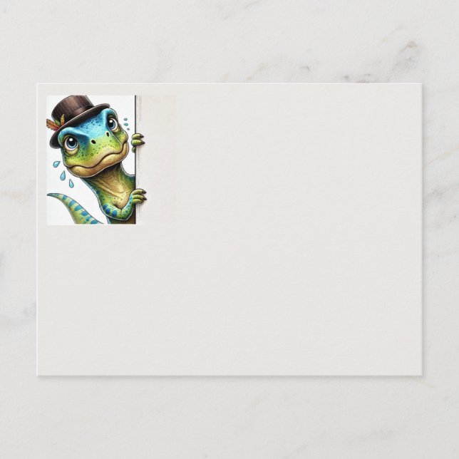 Carte Postale Dinosaure (Devant)