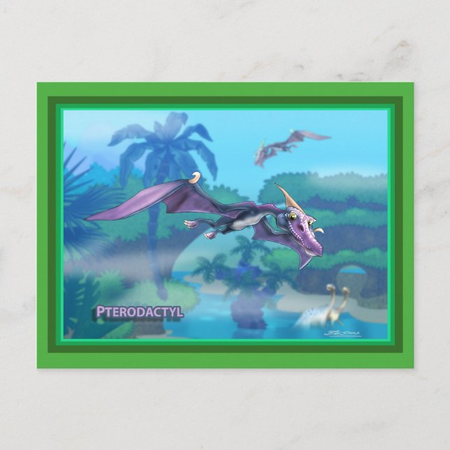 Carte Postale Dinosaure (Devant)