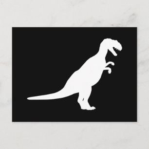Carte Postale Dinosaure blanc