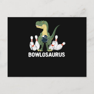 Carte Postale Dinosaure Bowler Dino Bowl T-Rex
