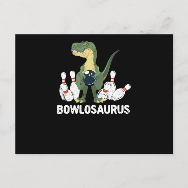 Carte Postale Dinosaure Bowler Dino Bowl T-Rex (Devant)