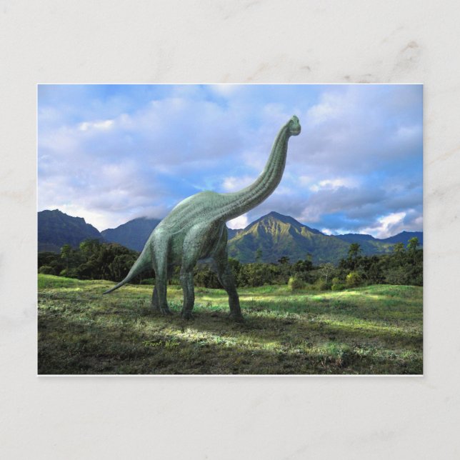Carte Postale Dinosaure Brachiosaure (Devant)