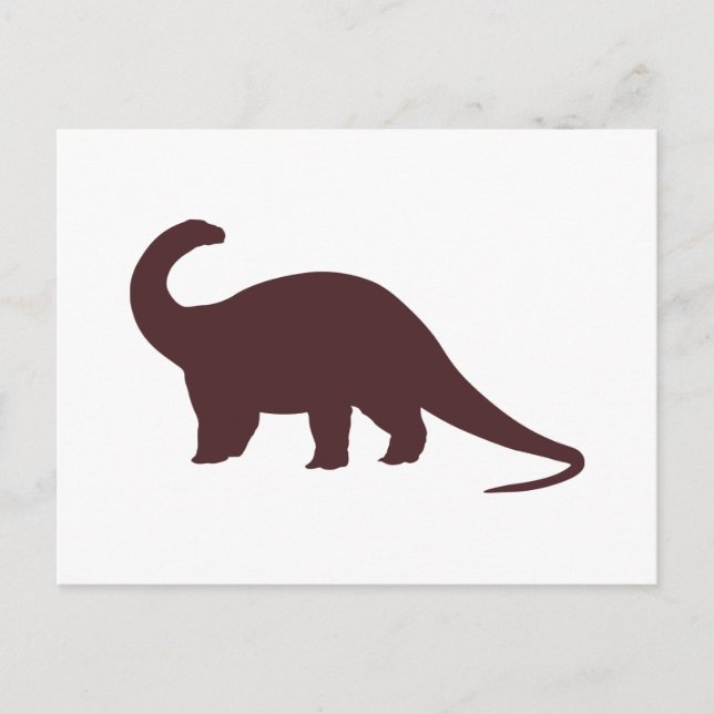 Carte Postale Dinosaure Brown (Devant)