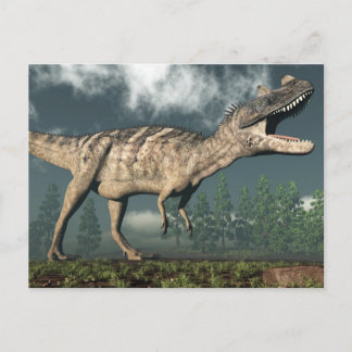 Carte Postale Dinosaure de Ceratosaurus - rendu 3D