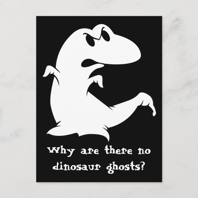 Carte Postale Dinosaure Ghost (Devant)