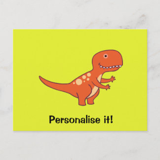 Carte Postale Dinosaure rouge 02/19