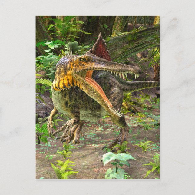 Carte Postale Dinosaure Spinosaurus (Devant)
