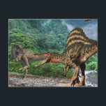 Carte Postale Dinosaure Tyrannosaurus Spinosaurus<br><div class="desc">Cette conception peut être personnalisée en choisissant l'option Modifier la conception. Vous pouvez également transférer sur d'autres objets. Contactez-moi à l'adresse colorflowcreations@gmail.com ou utilisez l'option conversation en haut de la page si vous souhaitez avoir cette conception sur un autre produit ou avez besoin d'aide. Voir d'autres de mes dessins ou...</div>