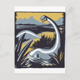 Carte Postale Dinosaure vintage