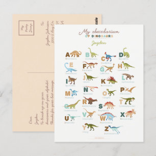 Carte Postale Dinosaures (anglais)