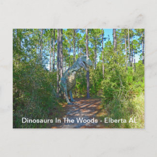 Carte Postale Dinosaures Dans Les Bois - Elberta AL